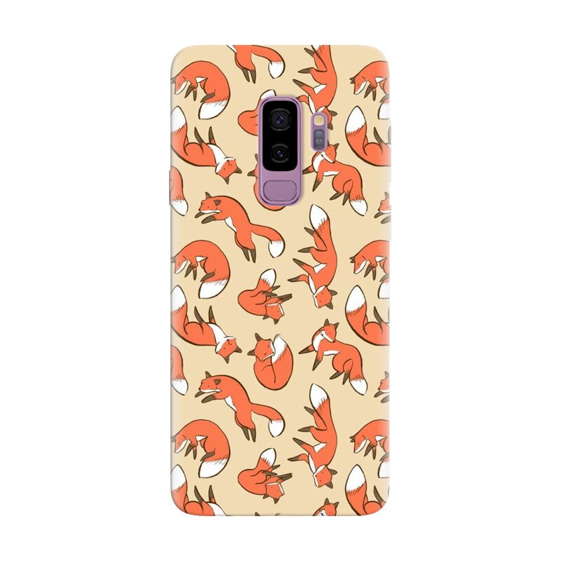 Husa silicon pentru Samsung Galaxy S9, Red Foxes