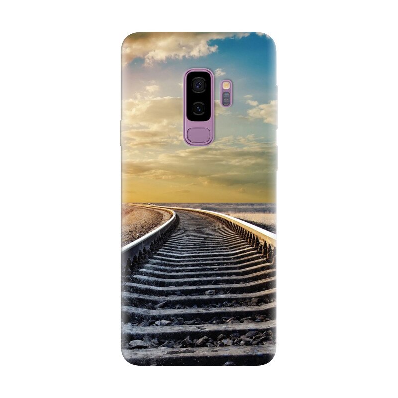 Husa silicon pentru Samsung Galaxy S9, Railroad Horizon