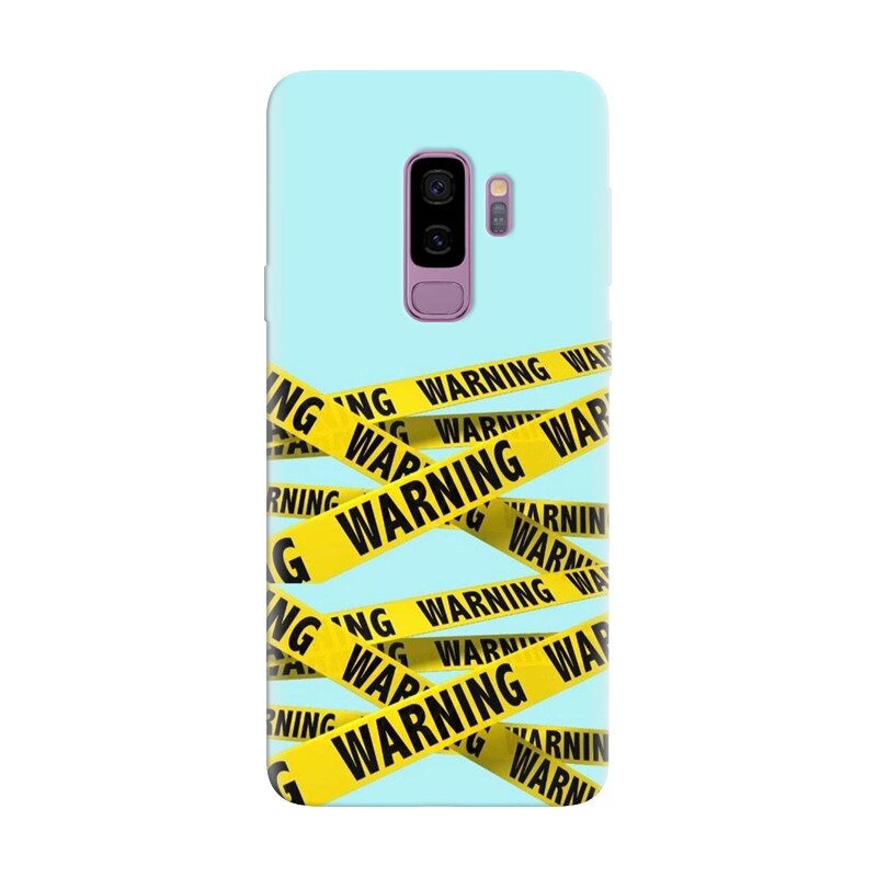 Husa silicon pentru Samsung Galaxy S9, Warning