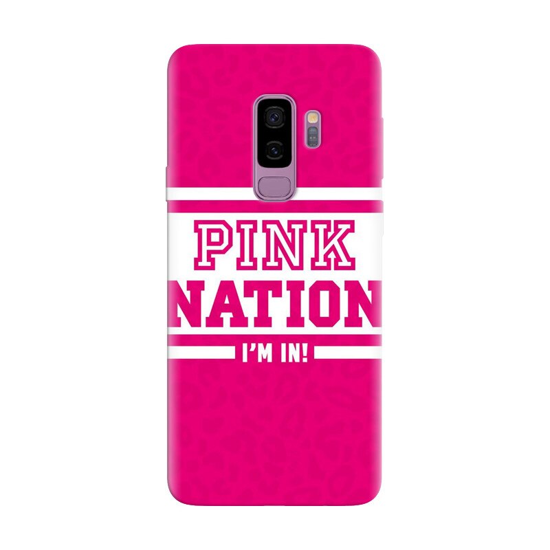 Husa silicon pentru Samsung Galaxy S9 Plus, Pink Nation