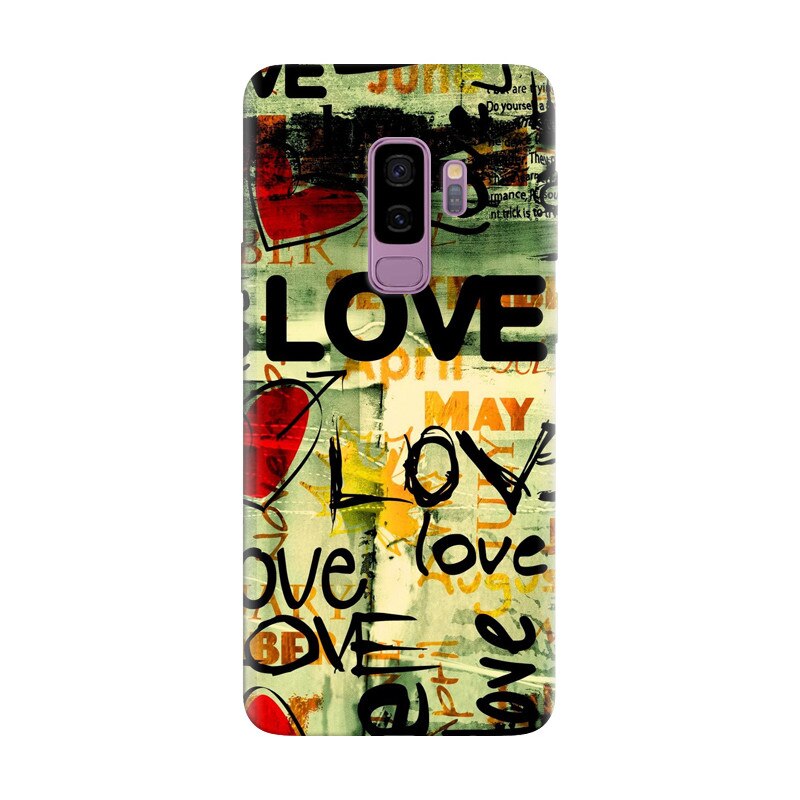 Husa silicon pentru Samsung Galaxy S9 Plus, Love Artwork