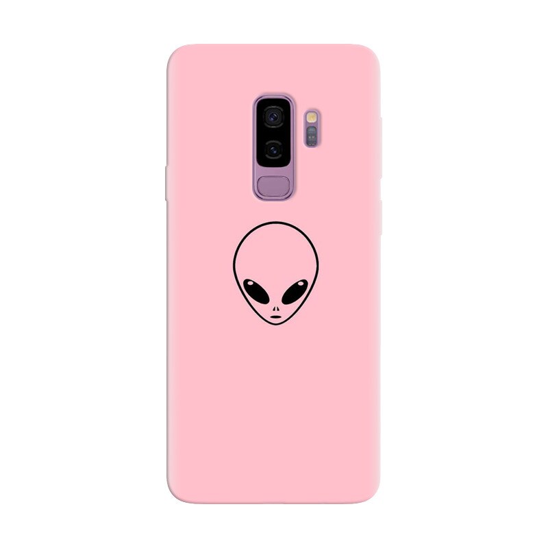 Husa silicon pentru Samsung Galaxy S9 Plus, Pink Alien