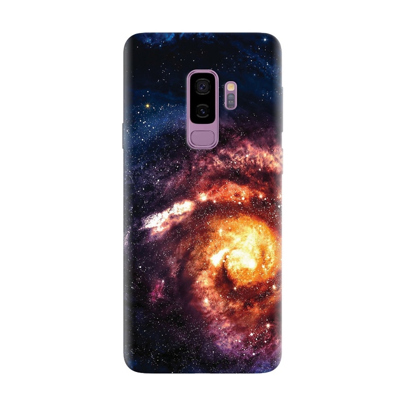 Husa silicon pentru Samsung Galaxy S9, Spiral Galaxy Illustration