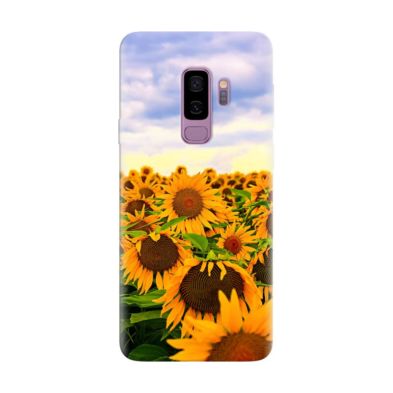 Husa silicon pentru Samsung Galaxy S9, Sunflowers