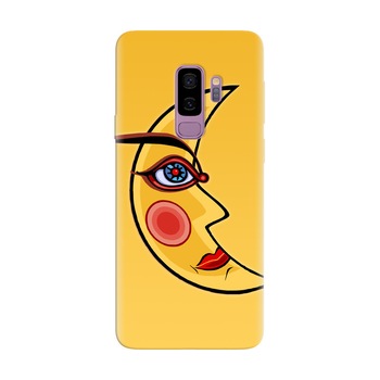 Husa silicon pentru Samsung Galaxy S9, Yellow Moon Husa silicon pentru Samsung Galaxy S9, Yellow Moon