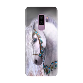 Husa silicon pentru Samsung Galaxy S9, White Horse Husa silicon pentru Samsung Galaxy S9, White Horse