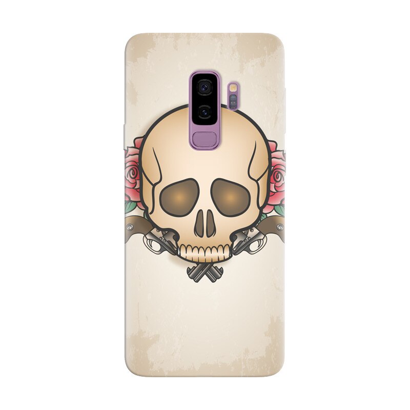 Husa silicon pentru Samsung Galaxy S9 Plus, Skulls And Roses