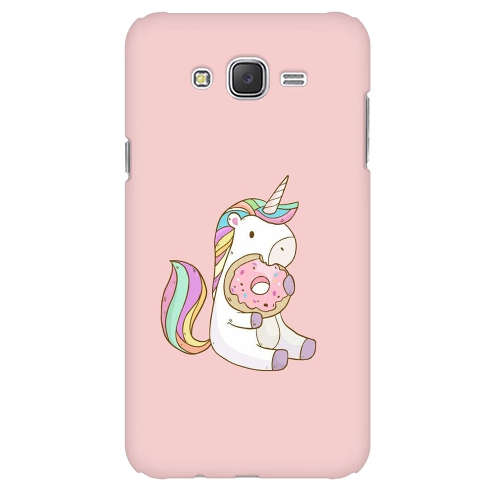 Husa silicon pentru Samsung Galaxy J1 Mini, Unicorn Donuts