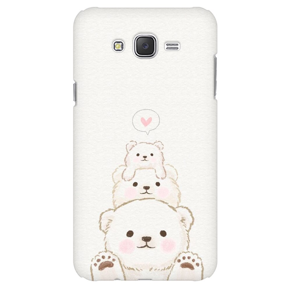 Husa silicon pentru Samsung Galaxy J1 Ace, Family Bear