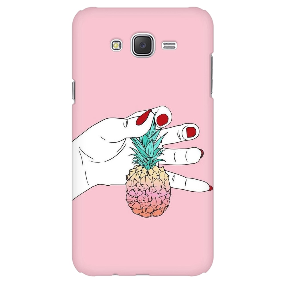 Husa silicon pentru Samsung Galaxy J1, Rainbow Pinepple