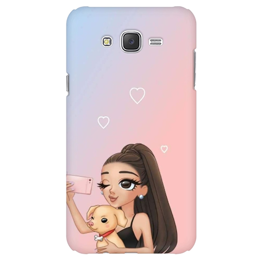 Husa silicon pentru Samsung Galaxy J1 2016, Selfie With Sweet Dog