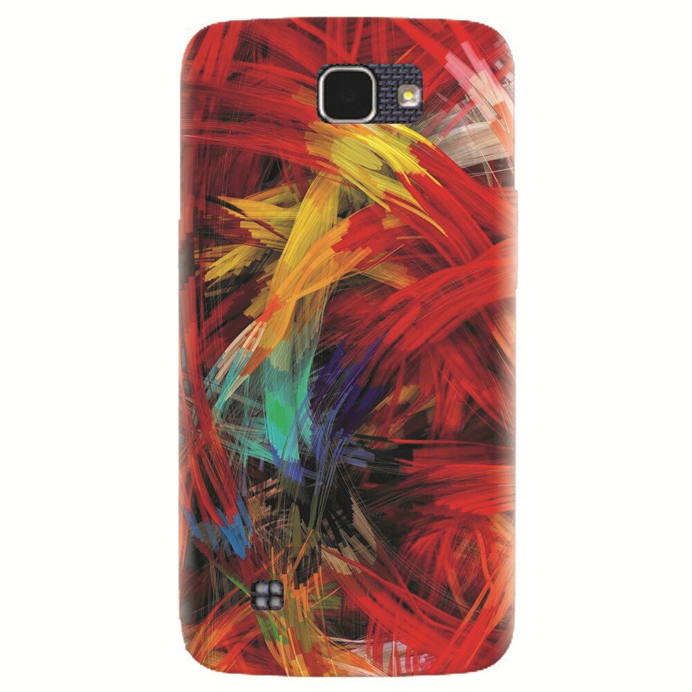 Husa silicon pentru LG K4, Colorful Digital Painting Strokes