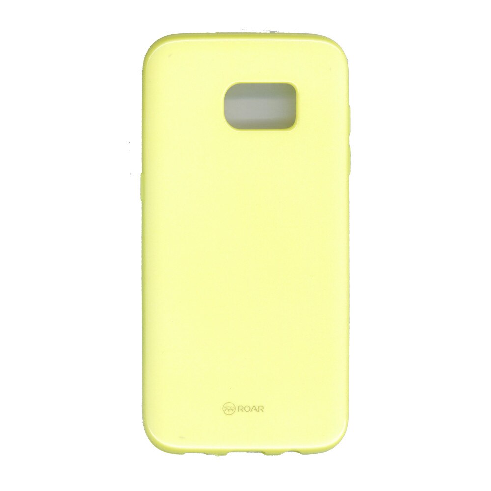 Husa din silicon lucios, Roar LA-LA Glaze, pentru Samsung Galaxy S7 Edge, galben