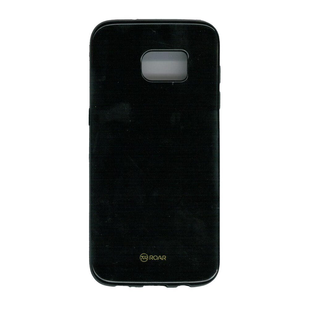 Husa din silicon lucios, Roar LA-LA Glaze, pentru Samsung Galaxy S7 Edge, negru
