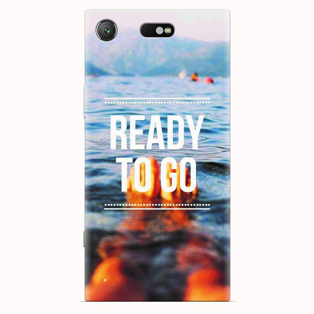 Husa silicon pentru Sony Xperia XZ1 Compact, Ready To Go Swimming