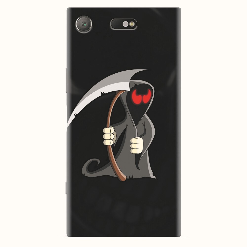 Husa silicon pentru Sony Xperia XZ1 Compact, Grim Reaper