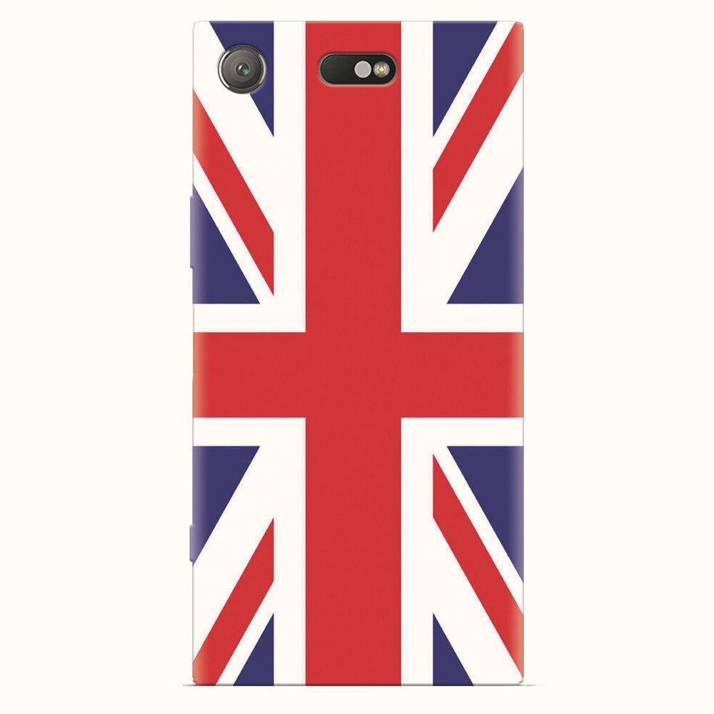 Husa silicon pentru Sony Xperia XZ1 Compact, UK Flag Illustration