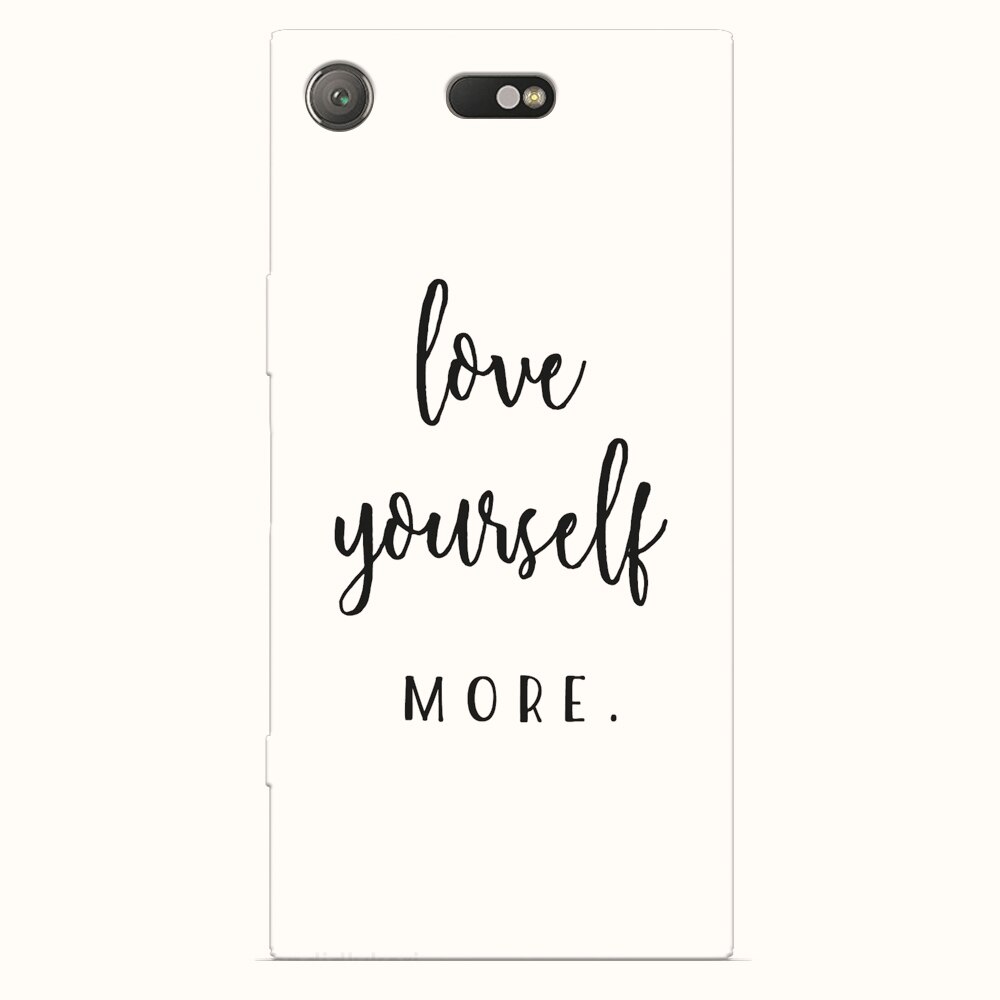 Husa silicon pentru Sony Xperia XZ1 Compact, Love Yourself More