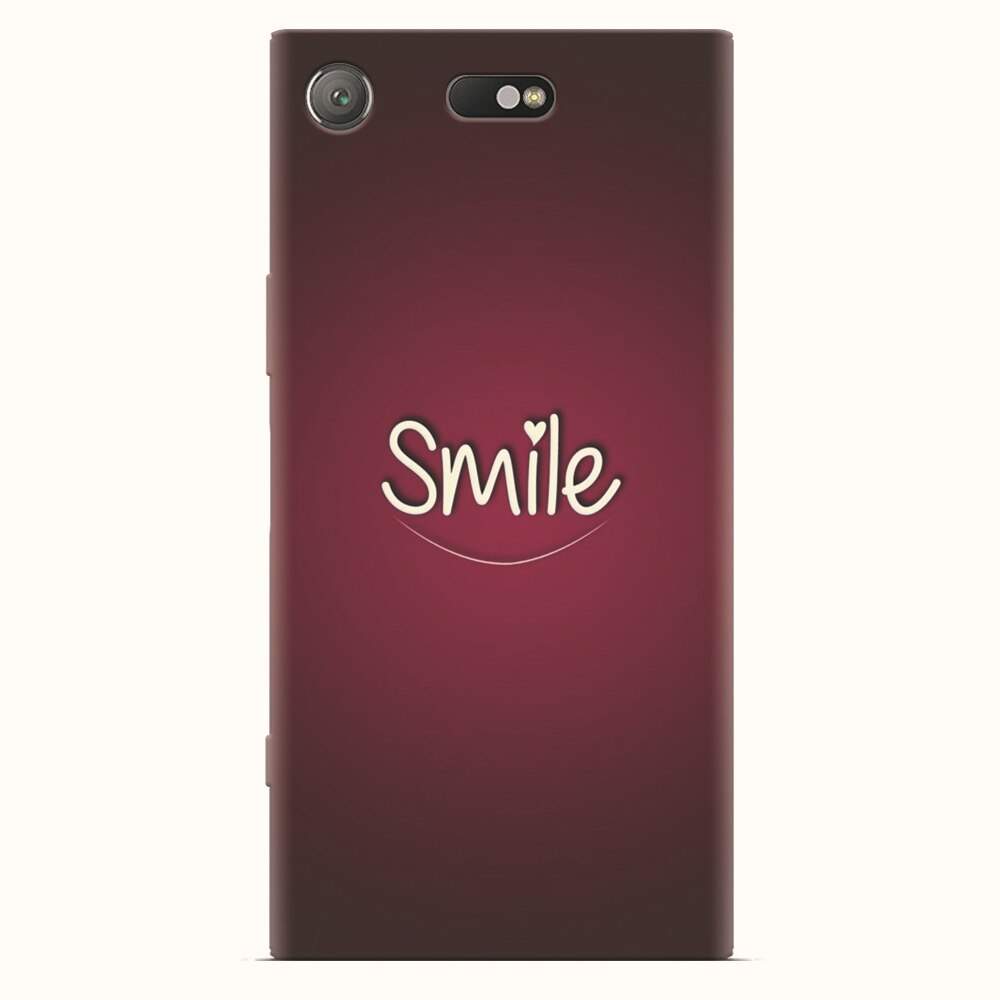 Husa silicon pentru Sony Xperia XZ1 Compact, Smile Love