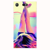 Husa silicon pentru Sony Xperia XZ1 Compact, Relax Girl