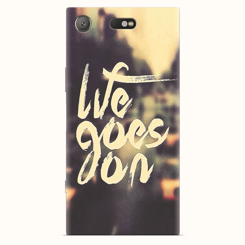Husa silicon pentru Sony Xperia XZ1 Compact, Life Goes On