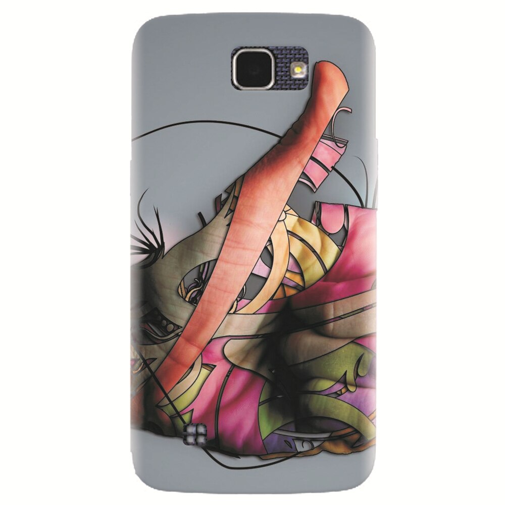 Husa silicon pentru LG K4, Abstract Minimalistic Hands