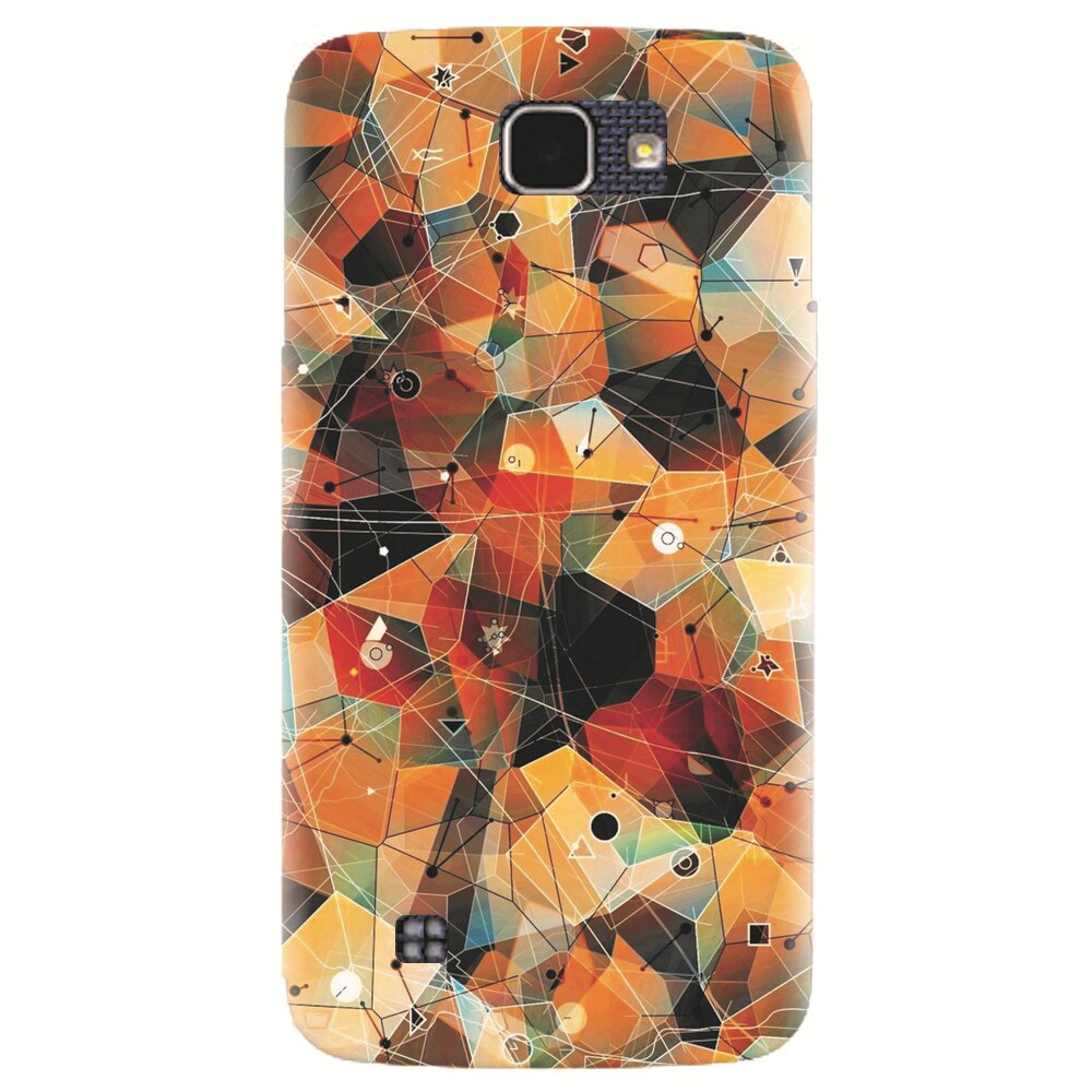 Husa silicon pentru LG K4, Abstract Triangles Connected Lines