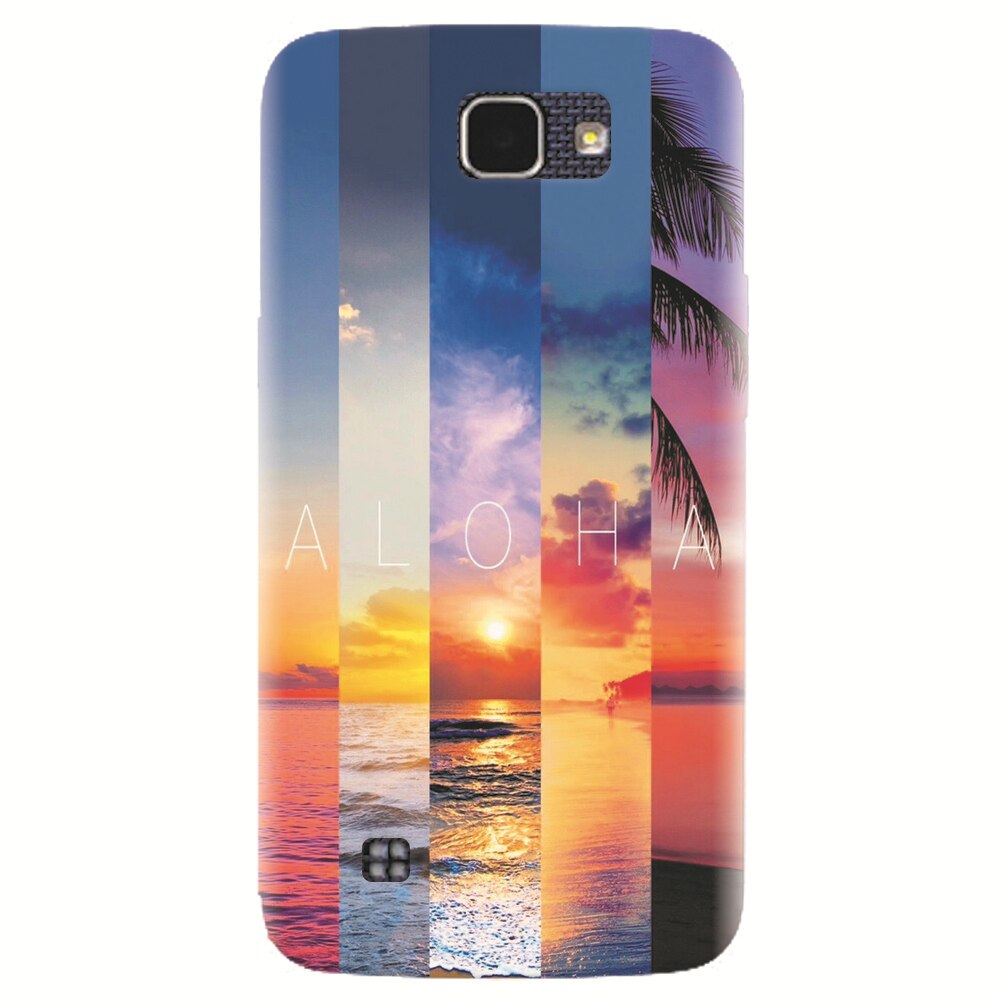 Husa silicon pentru LG K4, Aloha Summer Stripes