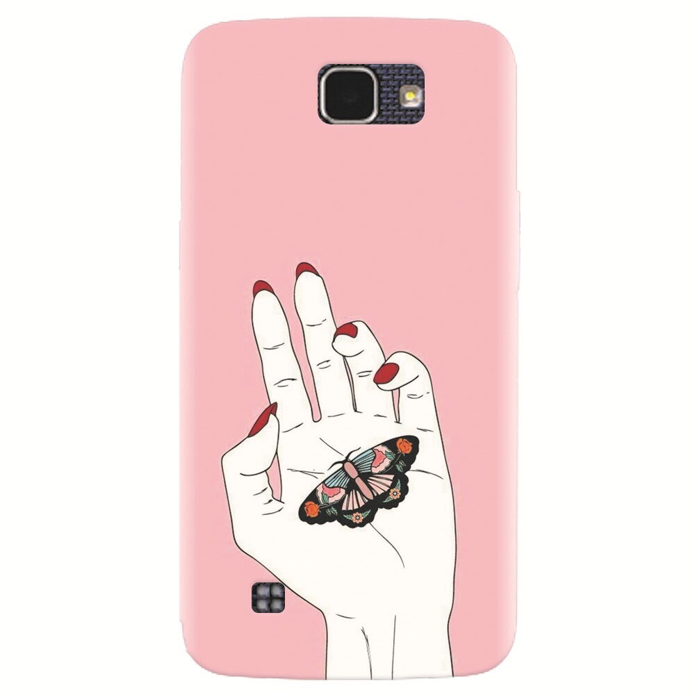 Husa silicon pentru LG K4, Butterfly In Hand