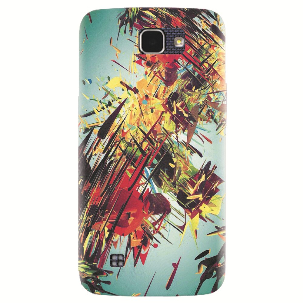 Husa silicon pentru LG K4, Complex Abstract Colorful 3D Drawing
