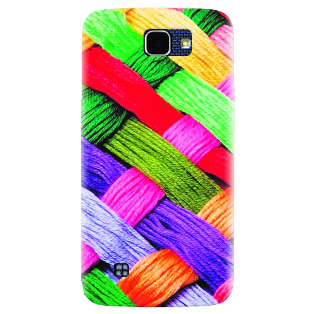 Husa silicon pentru LG K4, Colorful Woolen Art