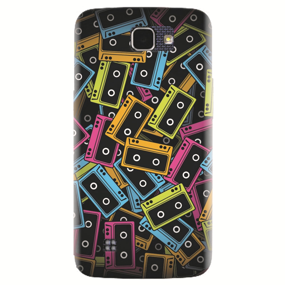 Husa silicon pentru LG K4, Audio Cassette Color Vector