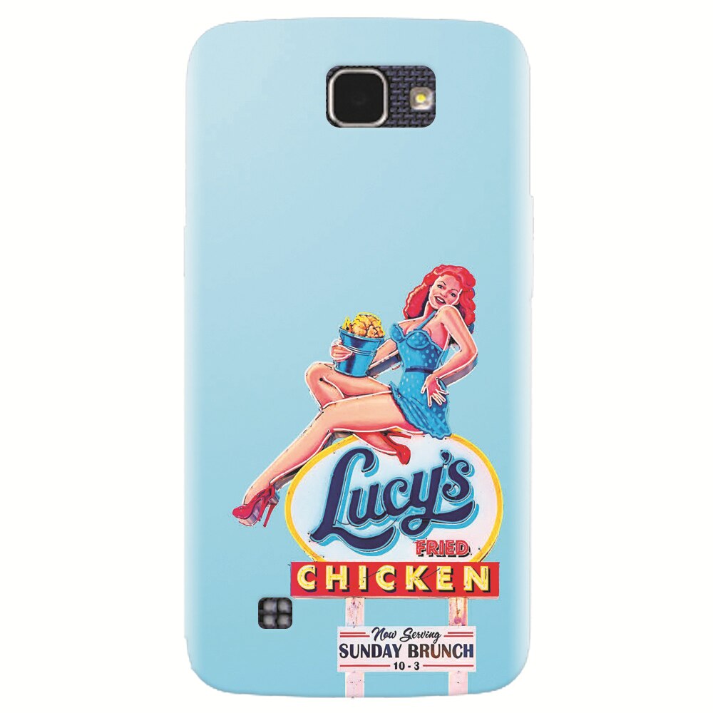 Husa silicon pentru LG K4, American Vintage Restaurant Sign