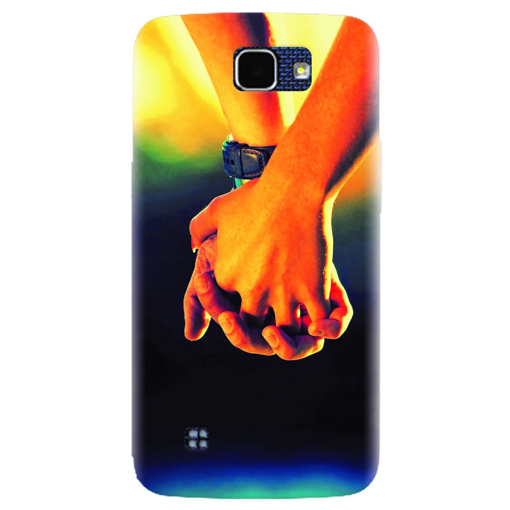Husa silicon pentru LG K4, Couple Holding Hands