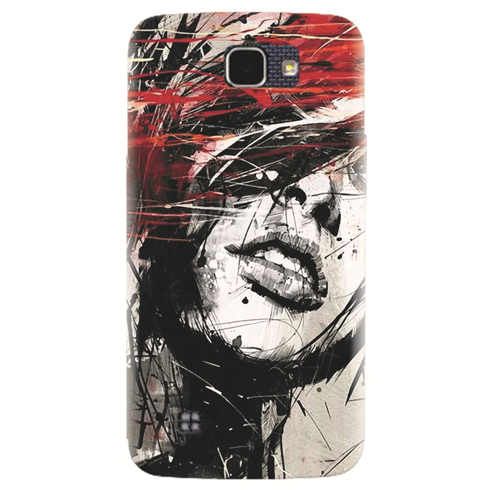 Husa silicon pentru LG K4, Byroglyphics Woman Drawing