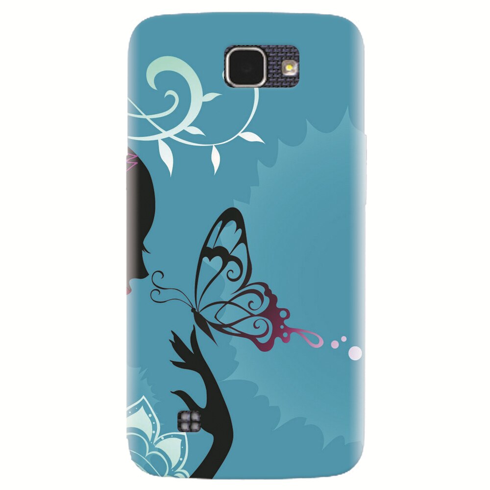 Husa silicon pentru LG K4, Blue Butterfly