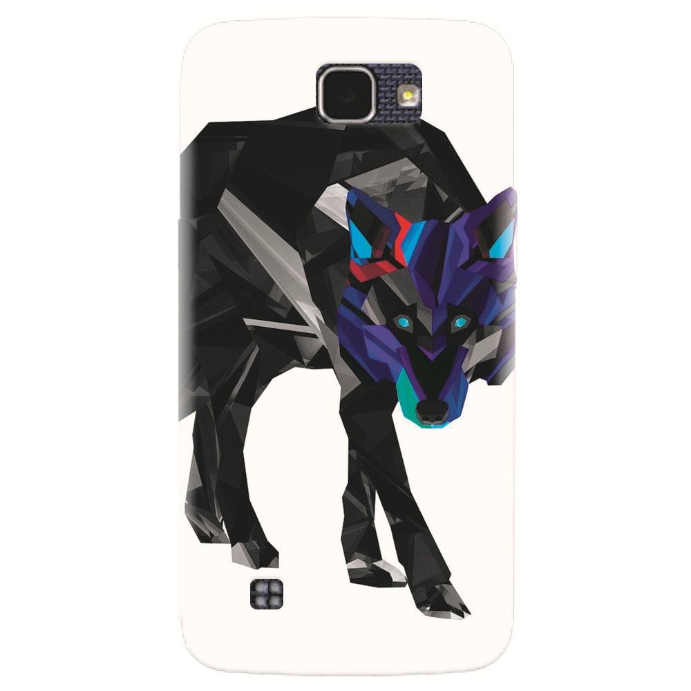 Husa silicon pentru LG K4, Abstract Wolf