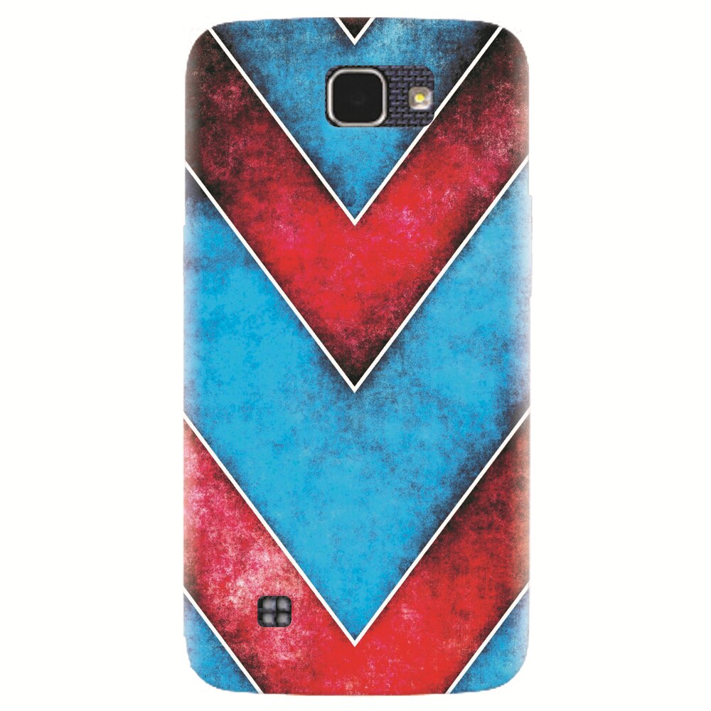 Husa silicon pentru LG K4, Blue And Red Abstract