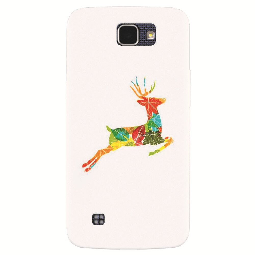 Husa silicon pentru LG K4, Colorful Reindeer Jump Illustration
