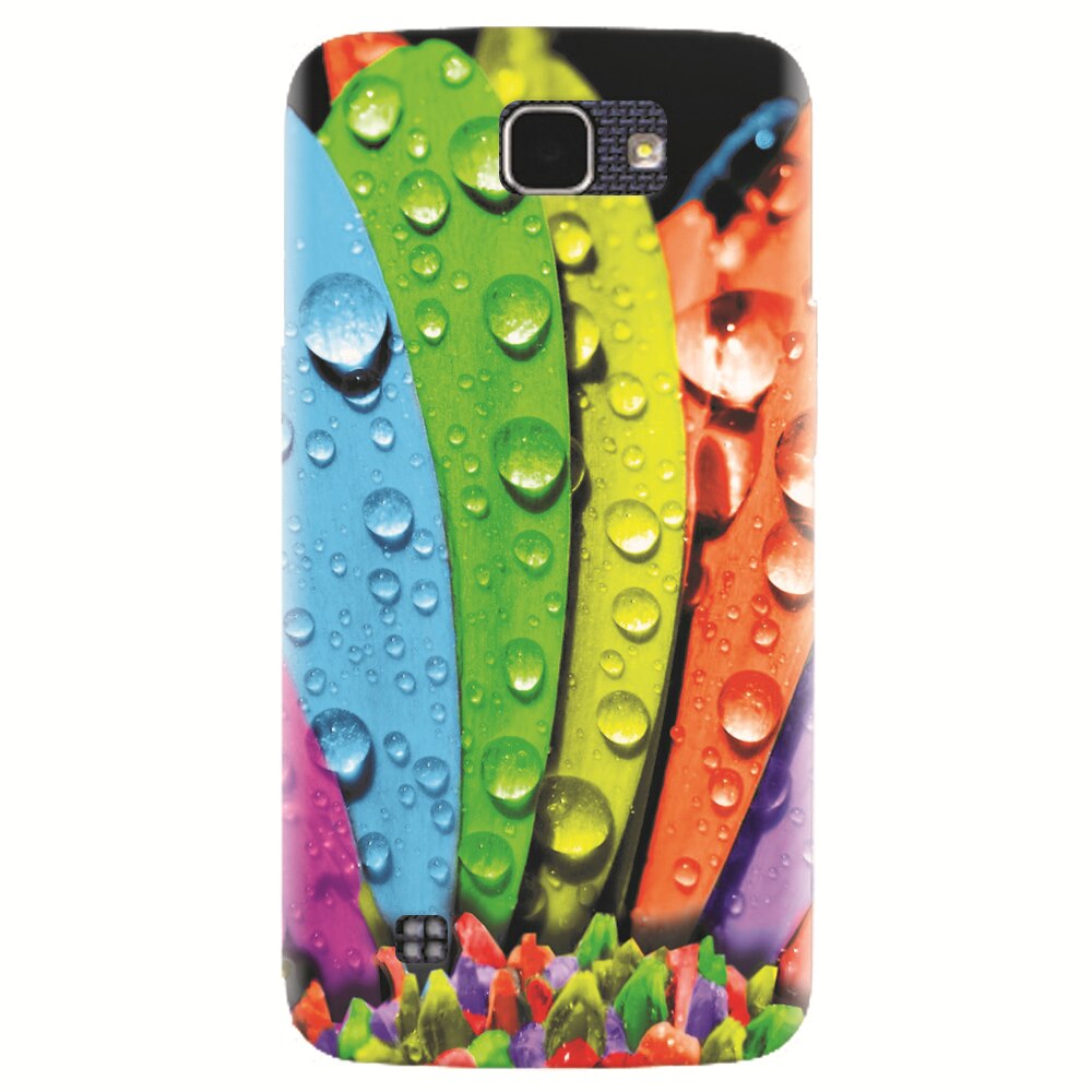 Husa silicon pentru LG K4, Colorful Daisy Petals