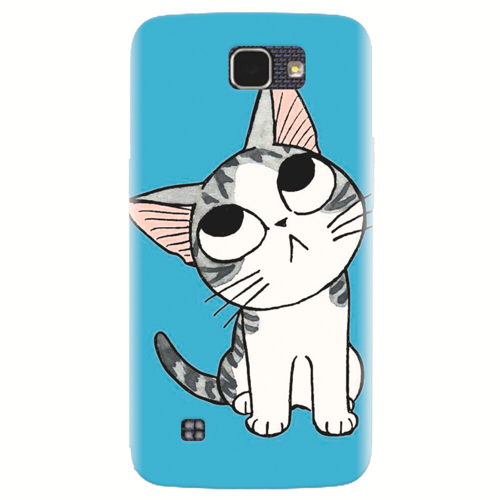 Husa silicon pentru LG K4, Cat Lovely Cartoon