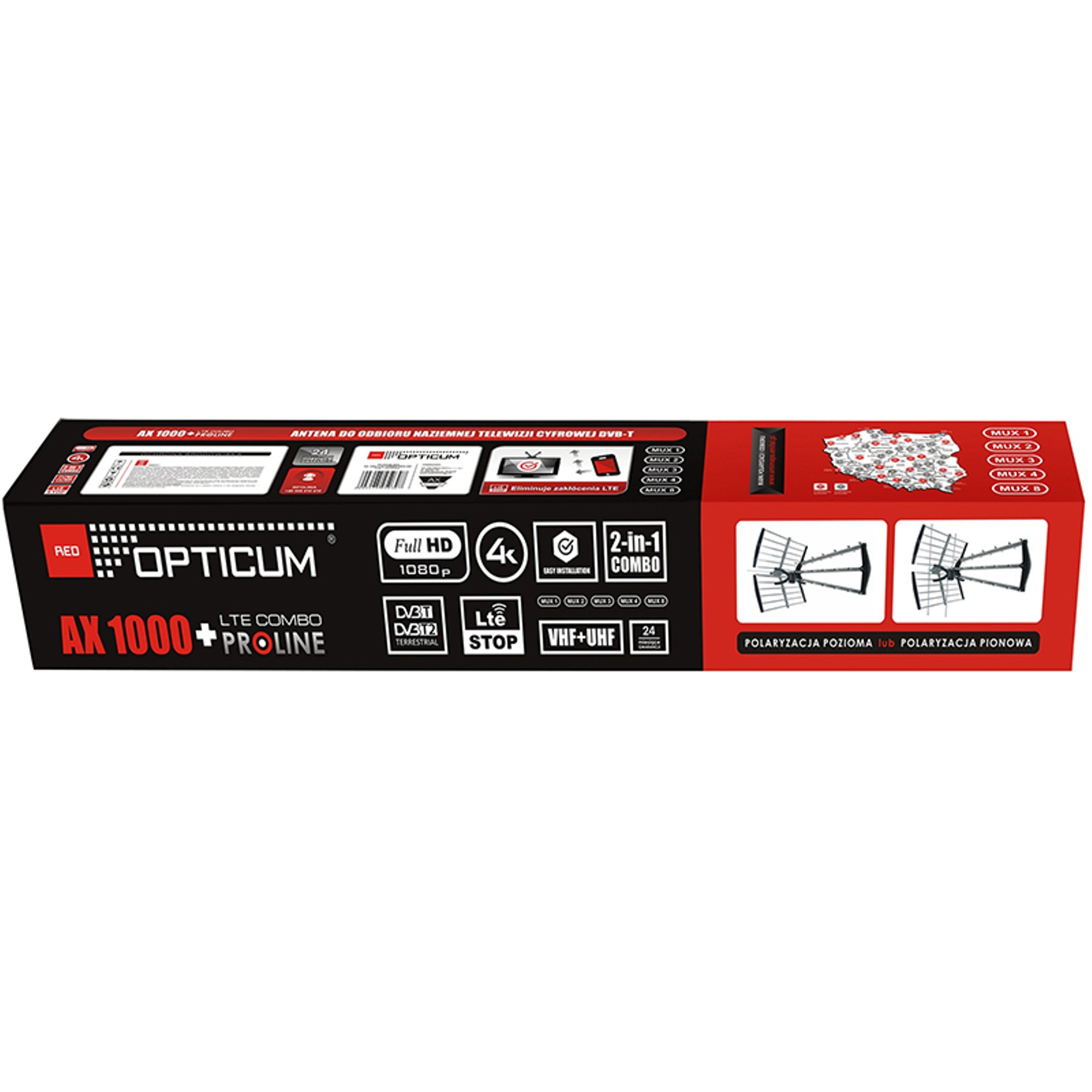 Antena dvb-t, Opticum, AX1000 LTE Combo Proline - eMAG.ro