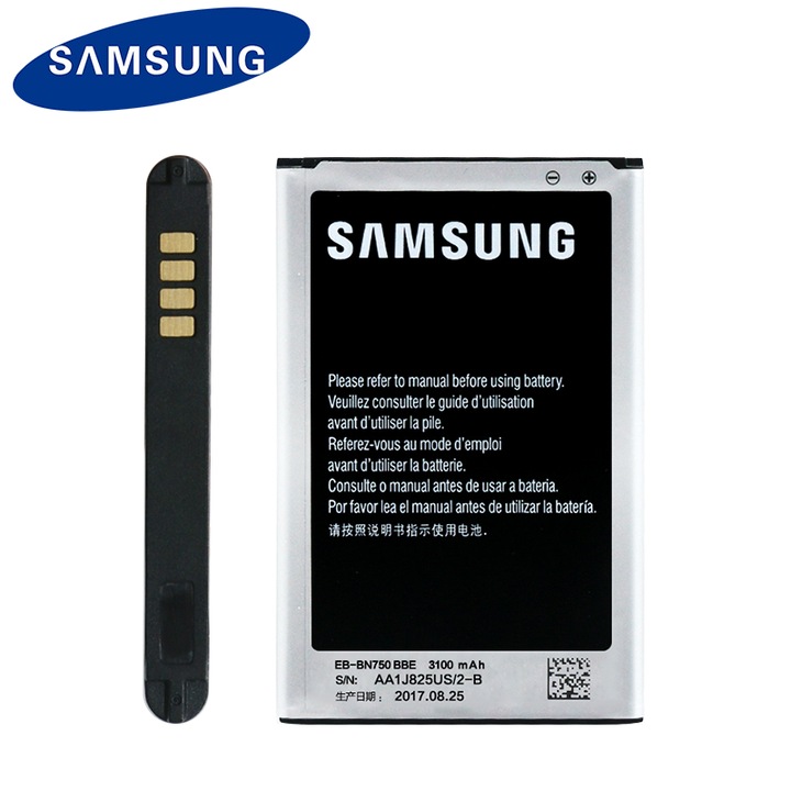 Оригинална батерия за Samsung Galaxy SM-N750 Note 3 NEO, (EB-BN750) + Micro USB кабел, Bulk