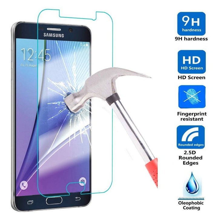 Стъклен протектор Premium Tempered Glass за Samsung Galaxy J7 (2017), Прозрачен