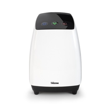 Purificator de aer cu ionizare, TRISTAR, rezervor 2.8l, filtru HEPA + 3 alte filtre, capacitate de purificare 24m³/h, eficienta purificare 99.7%, difuzor de arome, alb negru Purificator de aer cu ionizare, TRISTAR, rezervor 2.8l, filtru HEPA + 3 alte filtre, capacitate de purificare 24m³/h, eficienta purificare 99.7%, difuzor de arome, alb negru