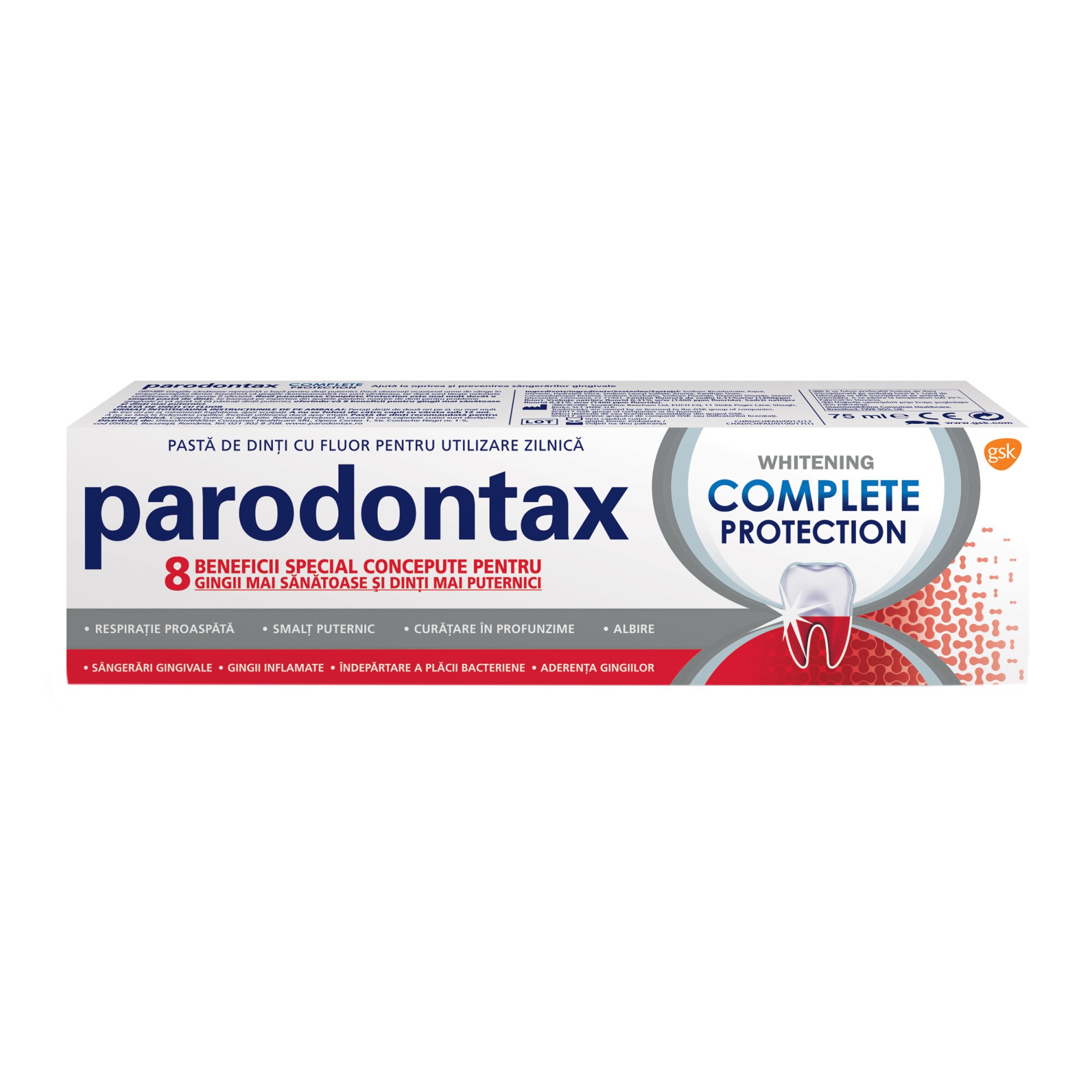 Pasta de dinti parodontax Complete Protection Whitening, 75 ml