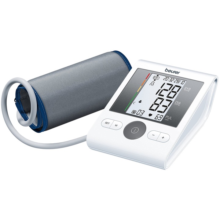 Beurer BM 28 vérnyomásmérő, 120 memória, XL mandzsetta , 22-42 cm, elemek, Fehér