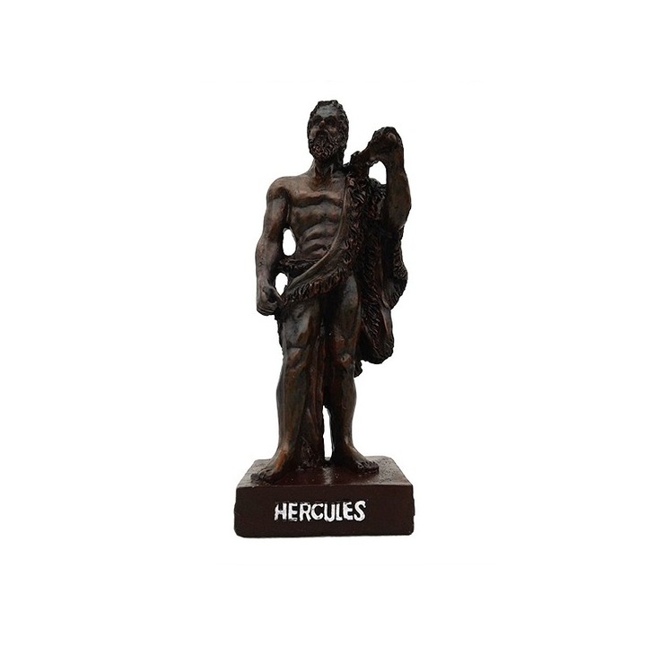 Gyanta szobor Herkules írással, 7x19,5 cm