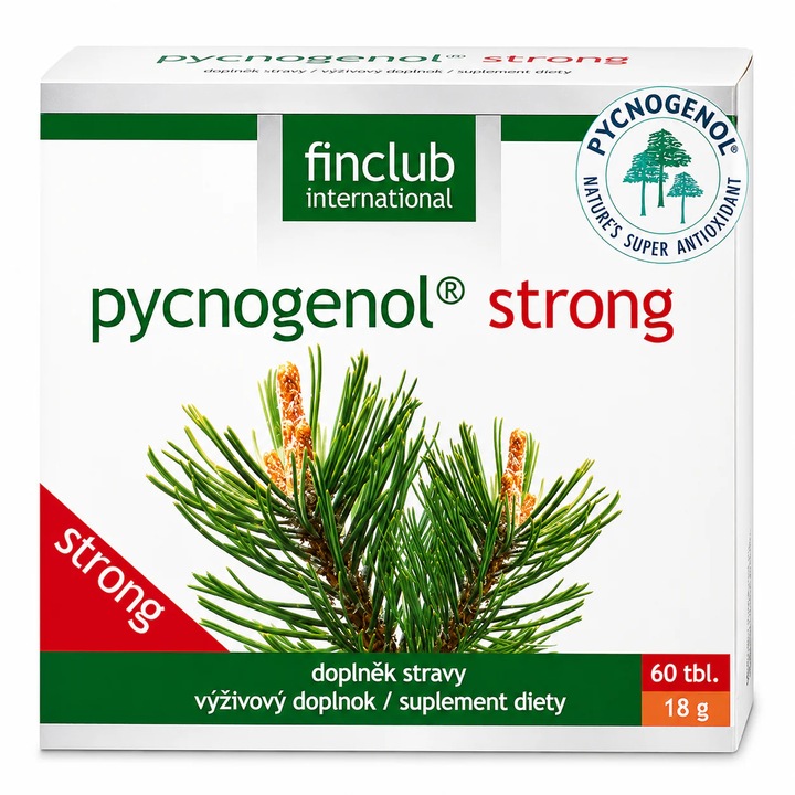 Fin Club Pycnogenol Strong étrendkiegészítő, természetes antioxidáns és gyulladáscsökkentő