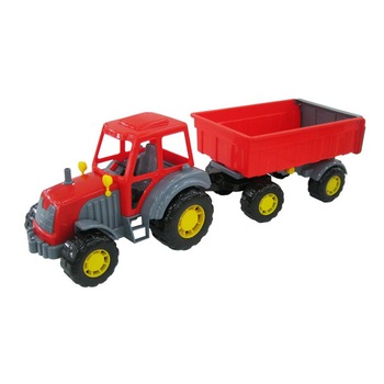 Tractor ALTAY POLESIE cu remorca Nr.1 58cm, Robentoys Tractor ALTAY POLESIE cu remorca Nr.1 58cm, Robentoys